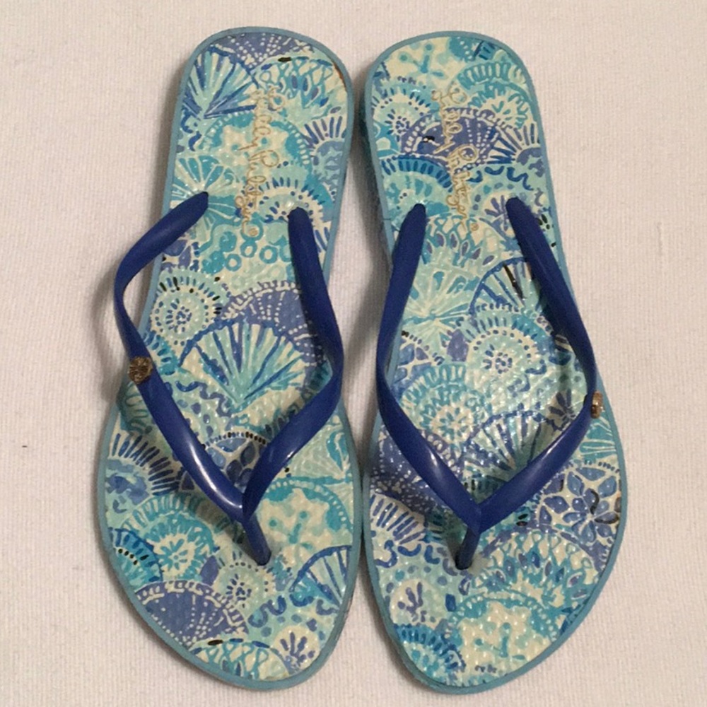 Lily Pulitzer Flip Flops sz 7/8